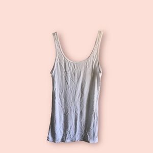 White long tank top